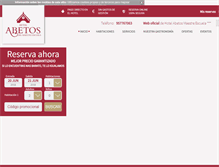 Tablet Screenshot of hotelabetos.com