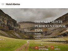 Tablet Screenshot of hotelabetos.es